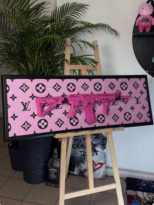 adro Decorativo Pink Rifle Art