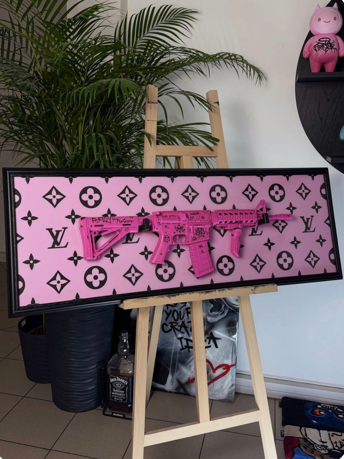 adro Decorativo Pink Rifle Art