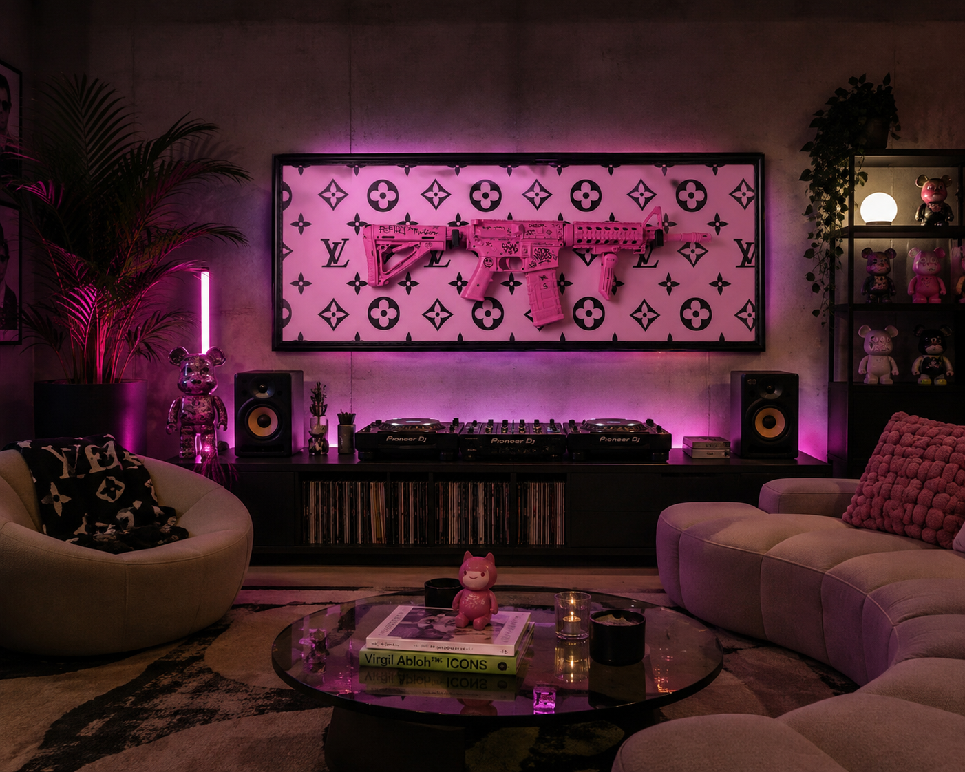 adro Decorativo Pink Rifle Art
