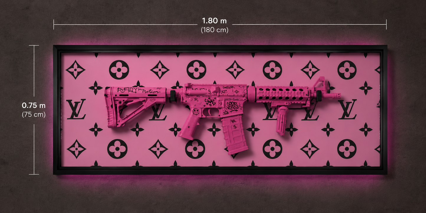 adro Decorativo Pink Rifle Art
